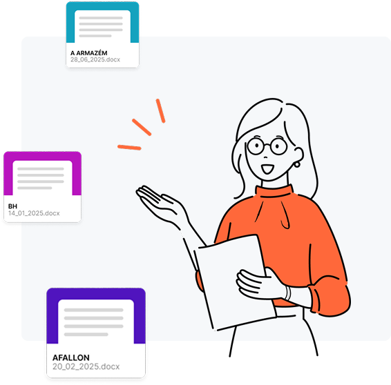 Painel de controle de petições criadas por IA